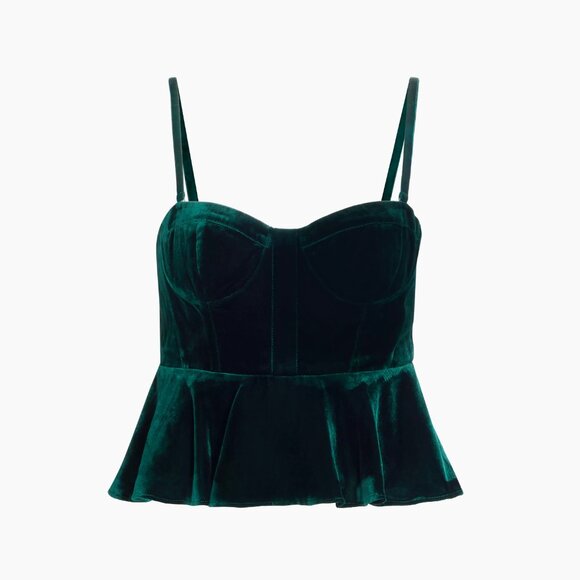 Cami NYC Colette Velvet Bustier Top - Picture 1 of 3